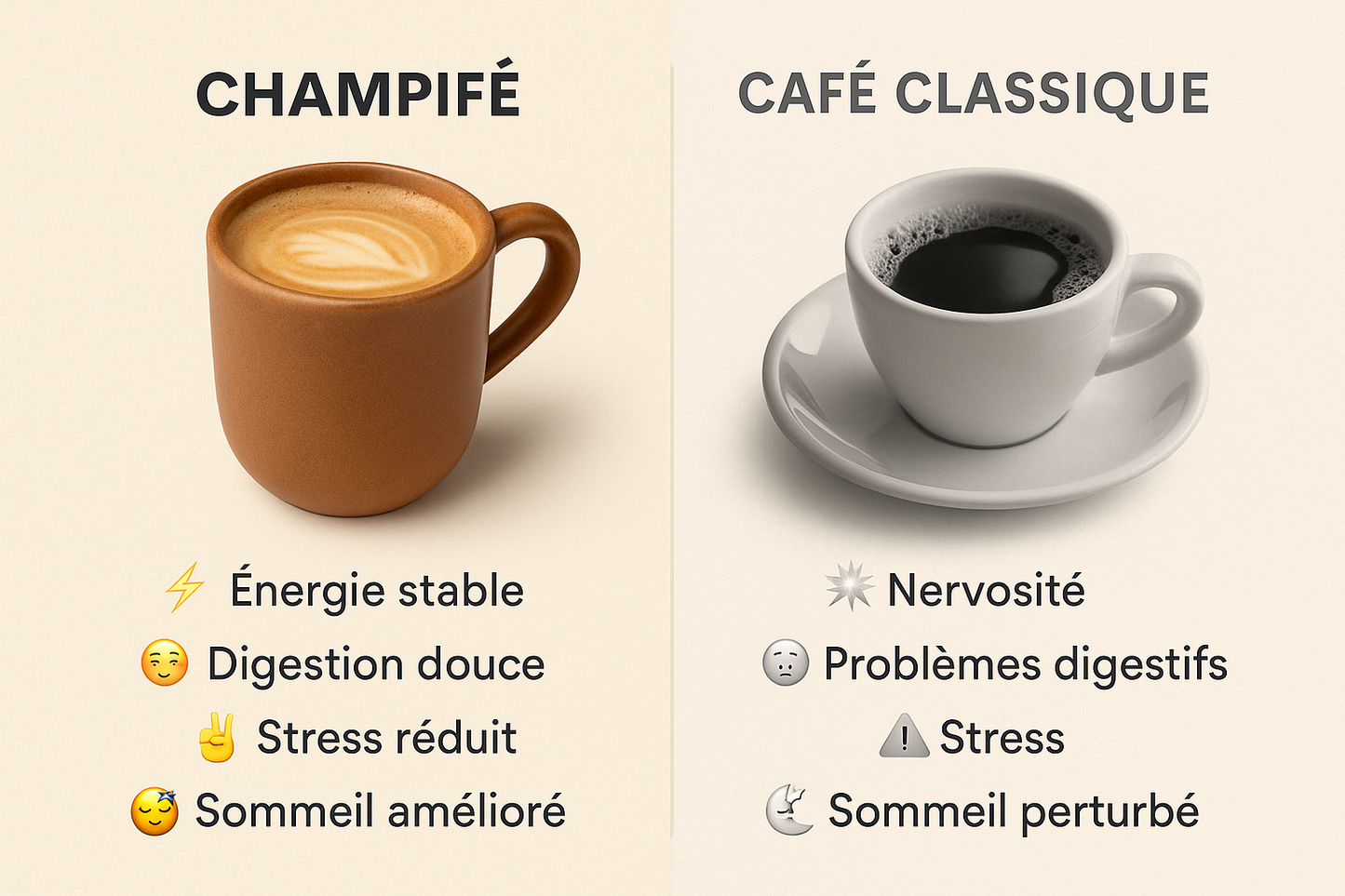 Allège-moi – Le café aux champignons