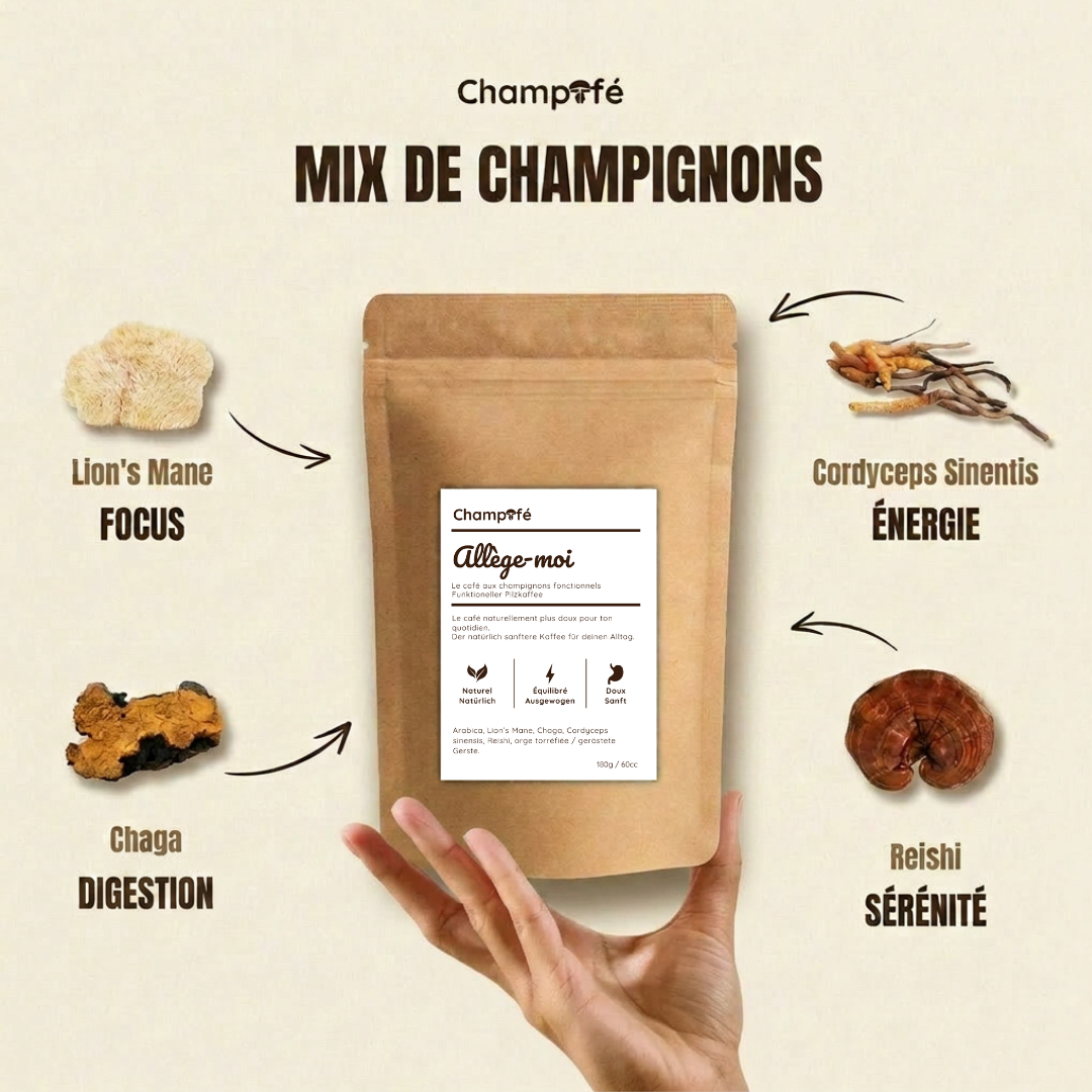 Allège-moi – Le café aux champignons